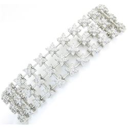 10.00 ctw Diamond Bracelet - 18KT White Gold