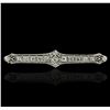 Image 1 : Platinum 1.70 ctw Diamond Brooch