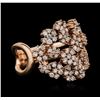 Image 1 : 14KT Rose Gold 0.86 ctw Diamond Ring
