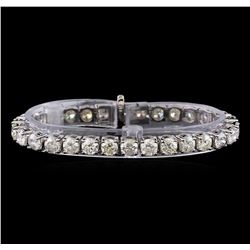 14.64 ctw Diamond Tennis Bracelet - 14KT White Gold