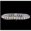 Image 2 : 14.64 ctw Diamond Tennis Bracelet - 14KT White Gold