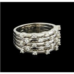 0.70 ctw Diamond Ring - 14KT White Gold