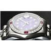 Image 9 : Rolex Stainless Steel Purple Diamond and Ruby DateJust Watch