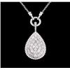 Image 2 : 2.66 ctw Diamond Necklace - 14KT White Gold