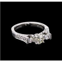 1.40 ctw Diamond Ring - 18KT White Gold