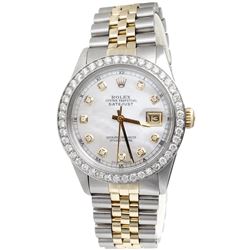 Rolex 14KT Two-Tone 2.00 ctw Diamond DateJust Men's Watch