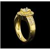 Image 4 : 14KT Yellow Gold 1.23 ctw Diamond Ring