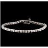 Image 1 : 2.65 ctw Diamond Tennis Bracelet - 14KT White Gold