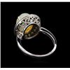Image 3 : 2.58 ctw Opal and Diamond Ring - 14KT White Gold