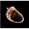 Image 3 : 14KT Rose Gold 6.96 ctw Ruby and Diamond Ring