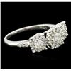 Image 2 : 14KT White Gold 0.85 ctw Diamond Ring
