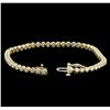 Image 3 : 1.52 ctw Diamond Tennis Bracelet - 14KT Yellow Gold