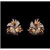 Image 1 : 14KT Rose Gold 0.50 ctw Diamond Earrings