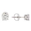Image 2 : 0.98 ctw Diamond Stud Earrings - 14KT White Gold
