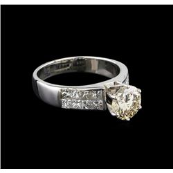 2.70 ctw Diamond Ring - 18KT White Gold