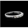 Image 1 : 18KT White Gold 0.40 ctw Diamond Ring