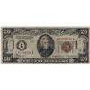 Image 1 : 1934 $20 Hawaii Federal Reserve Note Currency