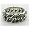 Image 2 : David Yurman 1.20 ctw Black Diamond Ring - Sterling Silver