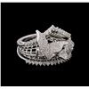Image 1 : 0.91 ctw Diamond Ring - 14KT White Gold