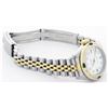 Image 4 : Rolex Two-Tone Emerald and Diamond DateJust Ladies Watch
