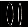 18KT White Gold 1.19 ctw Diamond Earrings