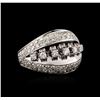 Image 1 : 14KT White Gold 2.10 ctw Diamond Ring
