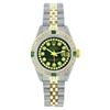 Image 1 : Rolex Two-Tone Emerald and Diamond DateJust Ladies Watch