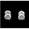 Image 1 : 1.40 ctw Diamond Stud Earrings - 14KT White Gold