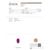 Image 6 : GIA Cert 6.38 ctw Ruby and Diamond Ring - 14KT Yellow Gold