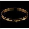 Engraved Bangle Bracelet - 18KT Yellow Gold