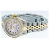 Image 7 : Rolex Two-Tone Pink MOP Sapphire Channel Set Diamond DateJust Ladies Watch