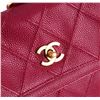 Image 3 : Chanel Fuchsia Leather Knapsack