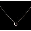 Image 2 : 0.14 ctw Diamond Necklace - 14KT Rose Gold