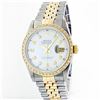 Image 1 : Rolex 14KT Two-Tone 1.00 ctw Diamond DateJust Men's Watch