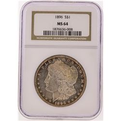 1896 NGC  MS64 Morgan Silver Dollar