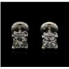 0.71 ctw Diamond Stud Earrings - 14KT White Gold