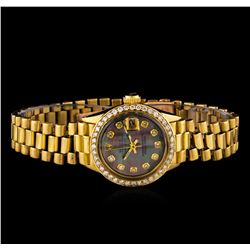 Rolex 18KT Yellow Gold Diamond DateJust Ladies Watch