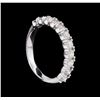 Image 2 : 14KT White Gold 0.88 ctw Diamond Ring