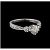 Image 1 : 0.87 ctw Diamond Ring - 18KT White Gold