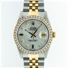 Image 1 : Rolex Two Tone Diamond and Emerald DateJust Men's Watch