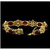 Image 3 : 14KT Yellow Gold 30.97 ctw Ruby and Diamond Bracelet