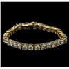 14KT Yellow Gold 16.07 ctw Diamond Tennis Bracelet