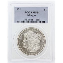 1921 PCGS MS64 Morgan Silver Dollar