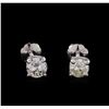 Image 1 : 0.60 ctw Diamond Stud Earrings - 14KT White Gold