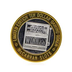 Limited Edition $10 Las Vegas .999 Silver Gaming Token