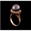 Image 4 : Pearl and Diamond Ring - 14KT Rose Gold