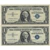 Image 3 : 1957 $1 Star Note Silver Certificate Currency Lot of 5