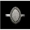 Image 1 : 0.65 ctw Diamond Ring - 14KT White Gold