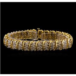 7.50 ctw Diamond Bracelet - 14KT Yellow Gold