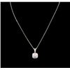 Image 2 : 0.68 ctw Diamond Necklace - 14KT White Gold
